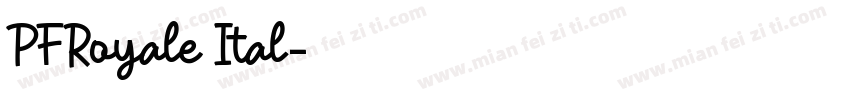 PFRoyale Ital字体转换